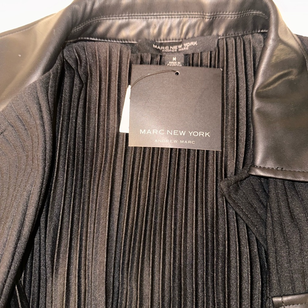 Marc New York Women's Black Ribbed Blazer - Picture 4 of 4